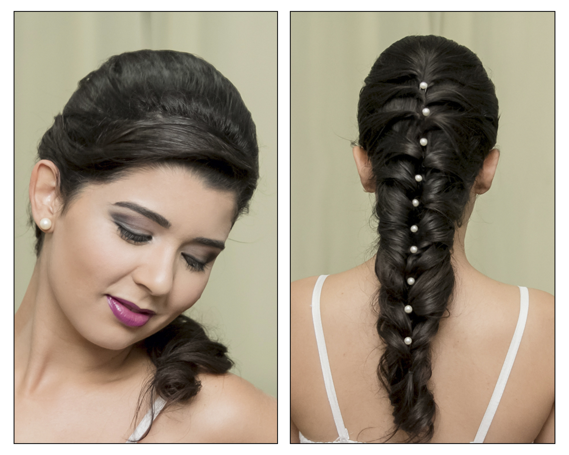 penteado preso, trança embutida, noiva, debutante, madrinha cabelo  maquiador(a) outros