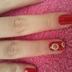 Unha vermelha com decoração
#nails
#red