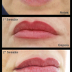 #Micropigmentação de lábios 3D, feito em duas sessões