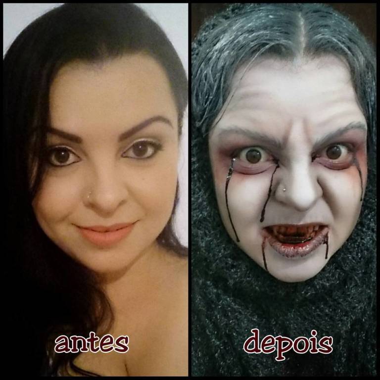 #AnteseDepois #MaquiagemDeBruxa #MaquiagemHalloween #MaquiagemArtística #HalloweenMakeup #DiadasBruxas maquiador(a) designer de sobrancelhas