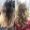 Ombre hair e corte repicado 