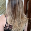 Clareamento num cabelo com coloração . Integro e saudável #loirodourado #lourodossonhos 