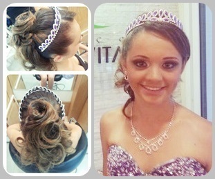 Penteado Debutante!! #debutante #penteado #hair #haircut #diva #15anos #Princesa #diva #baile cabeleireiro(a) designer de sobrancelhas