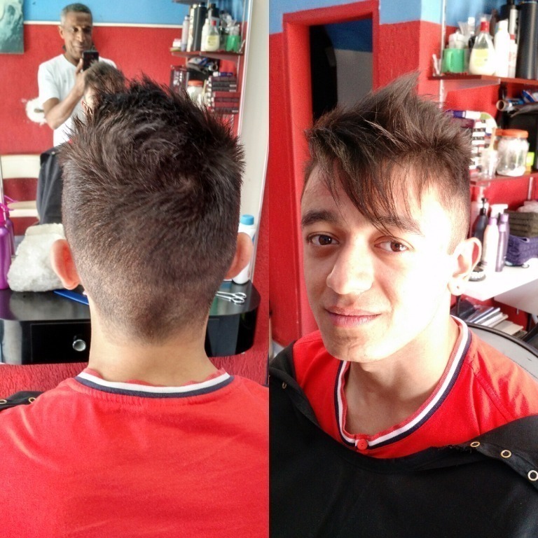 Progressiva e corte. cabeleireiro(a) maquiador(a)