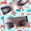Foi feito a limpeza das sobrancelhas ,e por ultimo fiz o designer na sobrancelha.