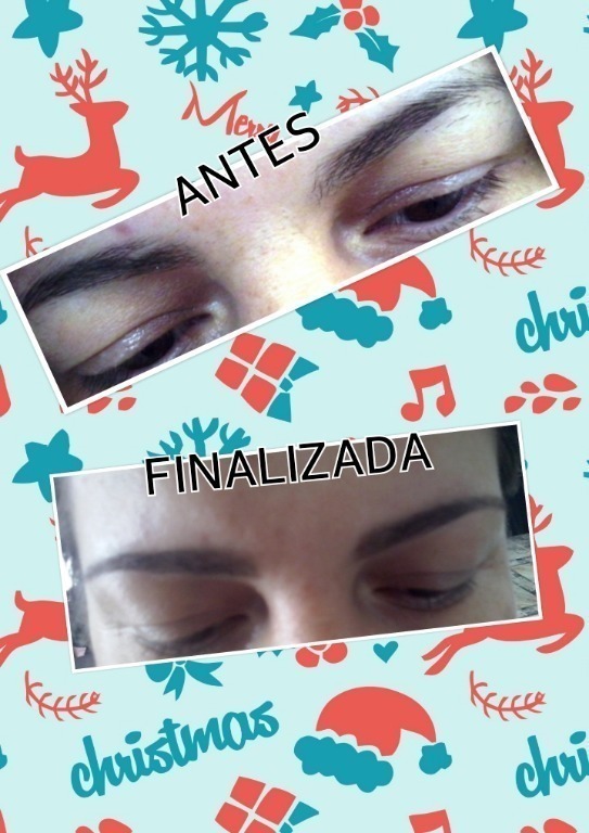 Foi feito a limpeza das sobrancelhas ,e por ultimo fiz o designer na sobrancelha. designer de sobrancelhas