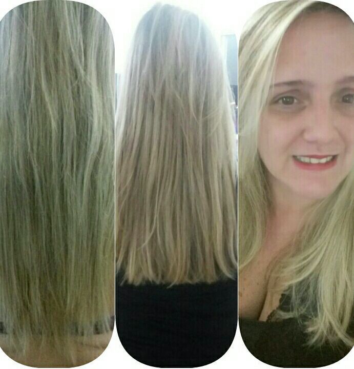 Antes e Depois...Corte e escova básica. .. cabelo cabeleireiro(a)