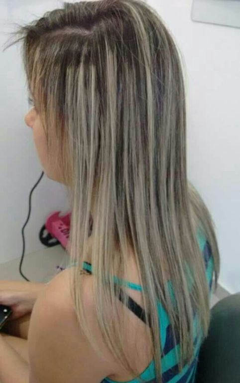 Depois reconstrução de loiro cabelo cabeleireiro(a) manicure e pedicure designer de sobrancelhas