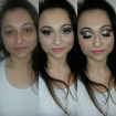 Correção de olheiras e manchas e Cut Crease nos olhos 