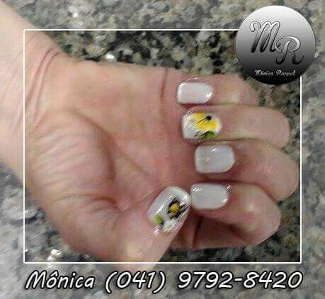 Unha decorada Mônicaweber unha manicure e pedicure maquiador(a) consultor(a)