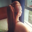 Madrinha de casamento. Cor e penteado by Patrícia Caseiro #casamento #madrinha #festa #ruivo 