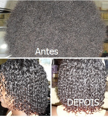 Permanente Afro Antes/Depois cabeleireiro(a)
