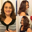 Ela adorou esse corte e com tom chocolate :)