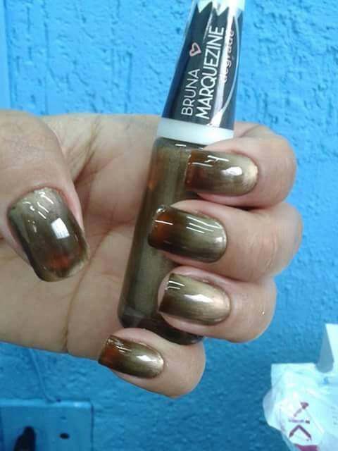Esmalte Bruna Marquezine efeito degrade!!!! unha manicure e pedicure depilador(a) designer de sobrancelhas