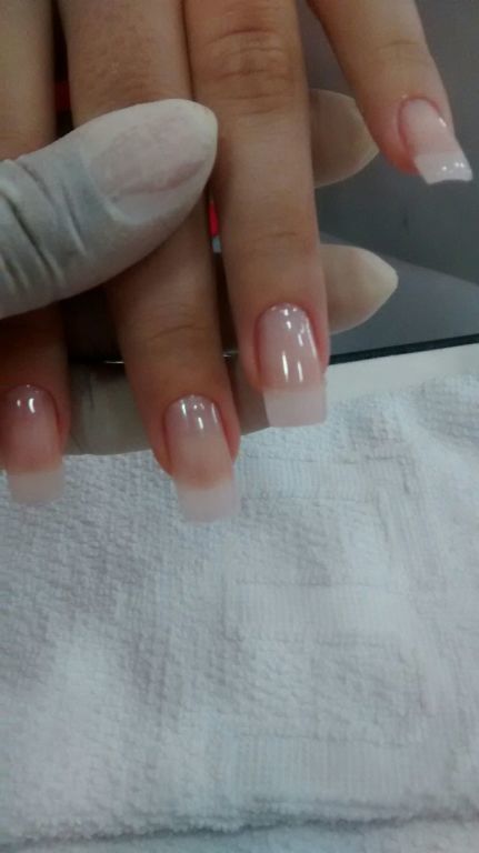 Unha de fibra de vidro unha manicure e pedicure