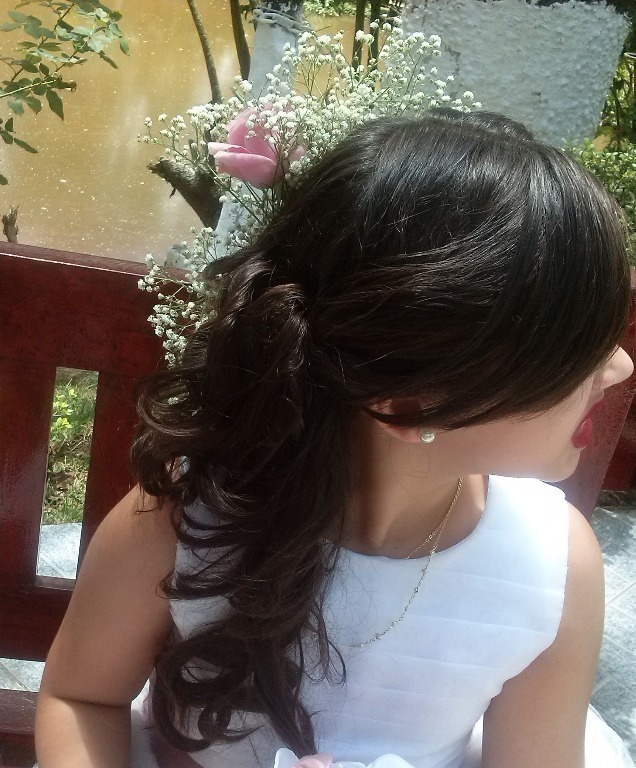 Foto: Minha princesa Ana Julia, penteado de dama de honra | | CBeauty