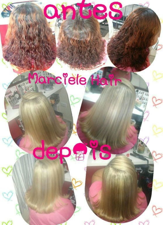 Luzes do vermelho au loiro pérola + tratamentos cabelo cabeleireiro(a)