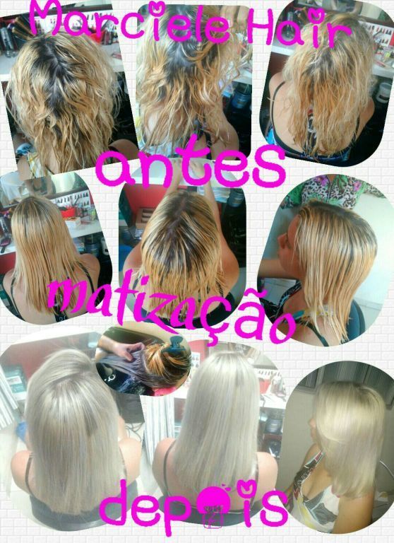Matização + tratamento amooo cabelo cabeleireiro(a)