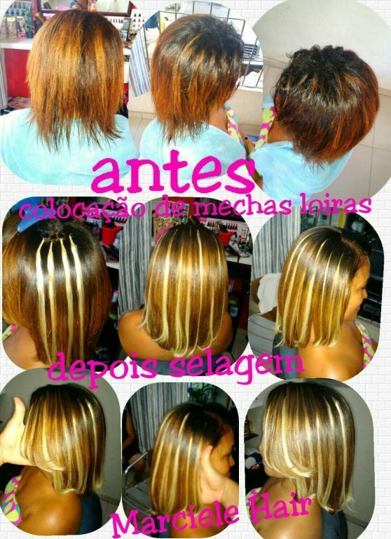 Luzes de mega Hair cabelo cabeleireiro(a)