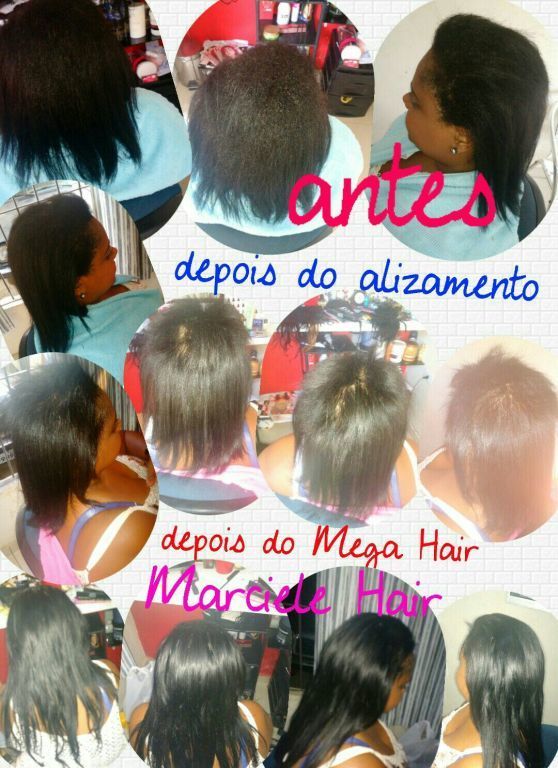alizamento + tratamento+ Mega Hair cabelo cabeleireiro(a)