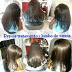 Progressiva + tratamento + banho de verniz