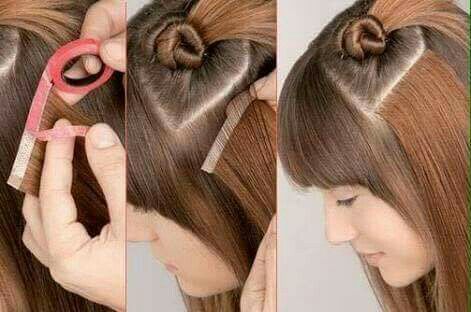 Colocação de mega Hair com fita adesiva cabelo cabeleireiro(a)