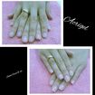 Alongamento de unhas em acrygel.