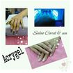 Alongamento de unhas em acrygel.