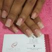 Alongamento de unhas em acrygel.