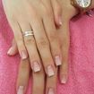 Alongamento de unhas em acrygel.