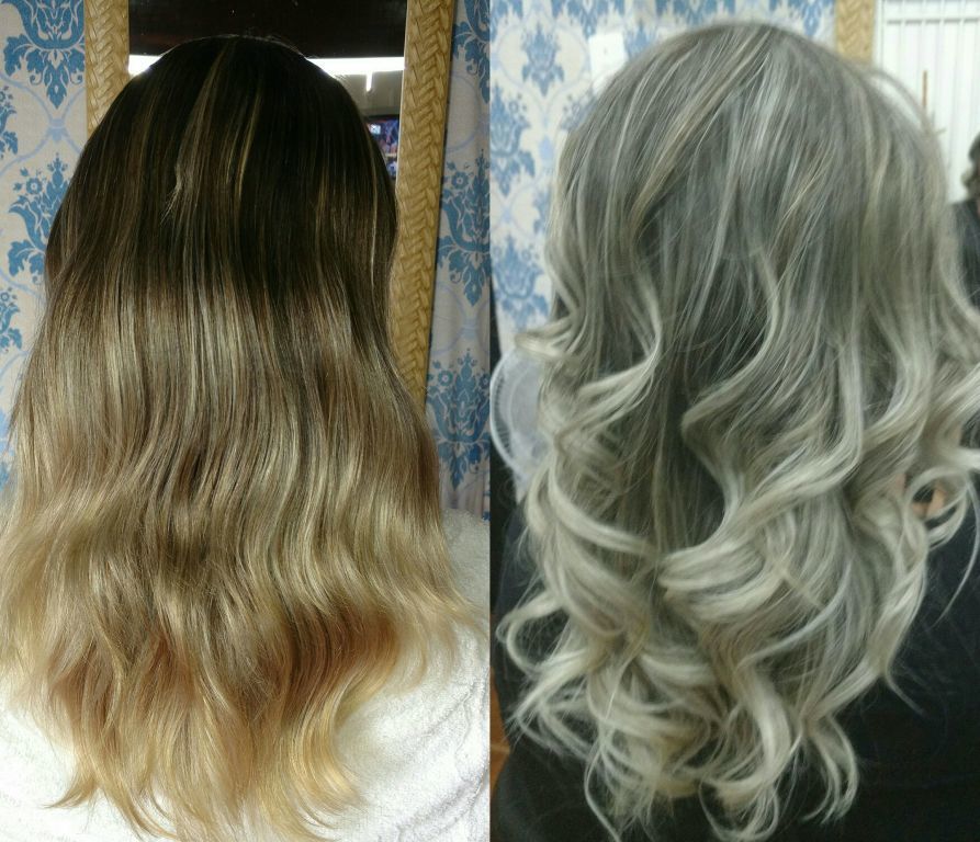 Correção de cor, luzes, ombré #ombre #loiro #colorcorrection cabelo  cabeleireiro(a)