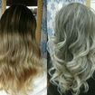Correção de cor, luzes, ombré #ombre #loiro #colorcorrection
