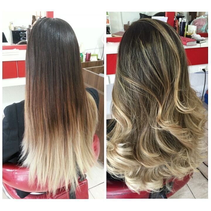 cabelo loiro, antes e depois, ombre hair cabelo  cabeleireiro(a)