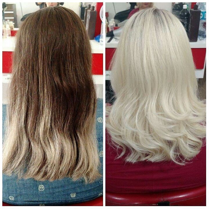 cabelo loiro, antes e depois, platinado cabelo  cabeleireiro(a)