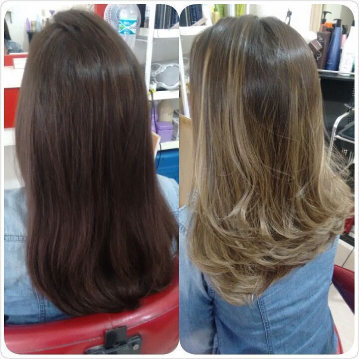 luzes, antes e depois cabelo  cabeleireiro(a)