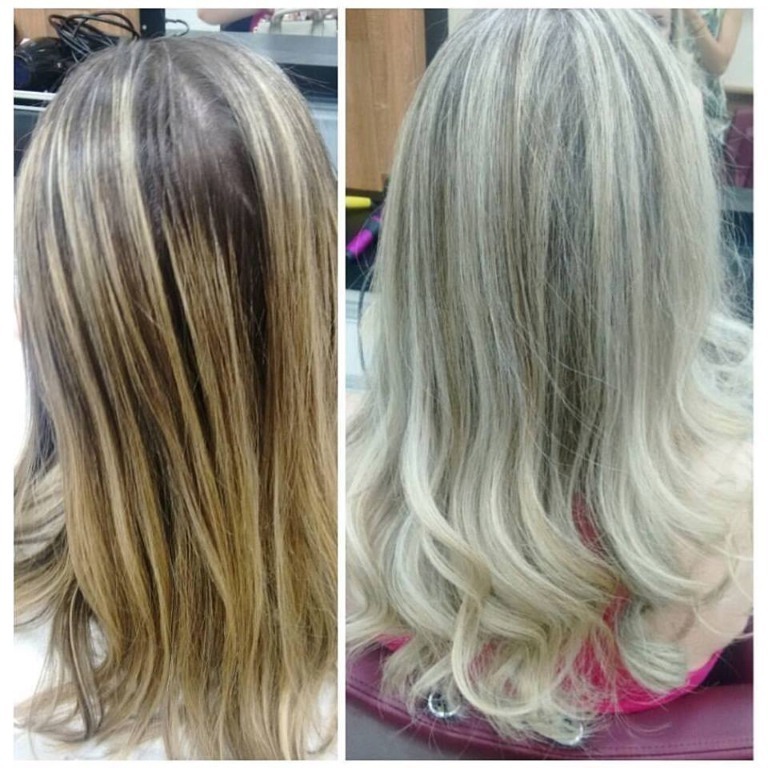 Foto: Correção de cor , com luzes ombrehair reflexo luzes | CBeauty