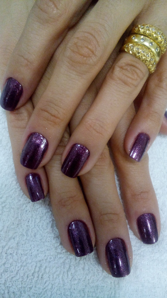 roxo brilhoso  unhas  manicure e pedicure