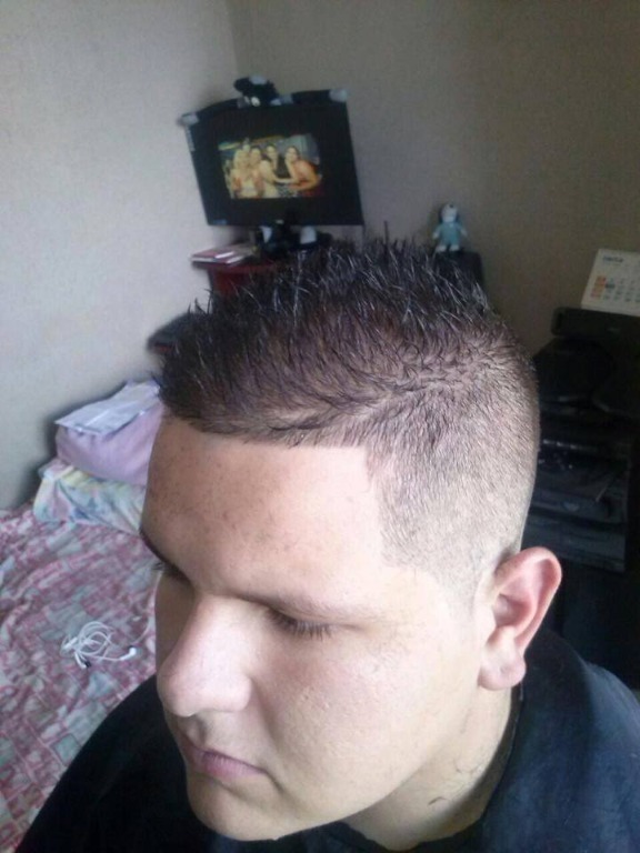 corte arrepiado degrade