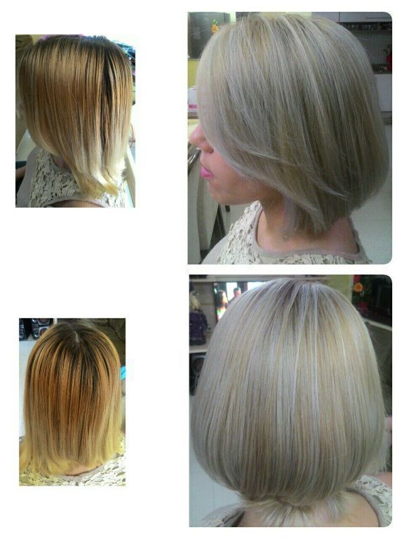 Corte com correção de cor. cabelo cabeleireiro(a) maquiador(a)