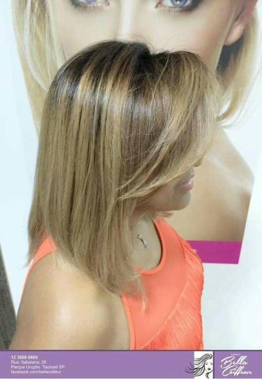 Depois mechas cabelo cabeleireiro(a)