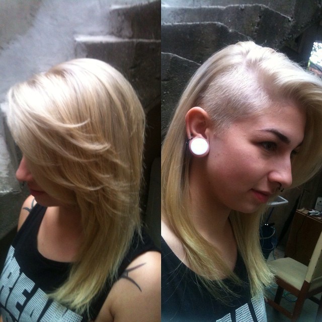 #decapagem #blondgirl #undercut #top cabeleireiro(a) designer de sobrancelhas manicure e pedicure