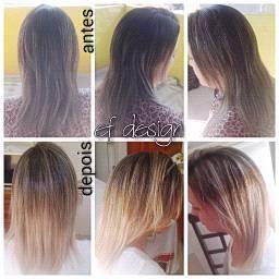 #antesedepois #luzesnopapel #retoque cabeleireiro(a) designer de sobrancelhas manicure e pedicure