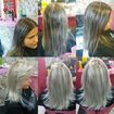 Mechas slices highlits, foi usado neste cabelo po descolorante kenzza ox 40 vol  tonalizado color affair e finalizado com reconstrução extreme up da itallian hairtech ficou um loiro platinado lindo e saudável.