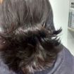 Alisamento térmico, coloração, corte e escova