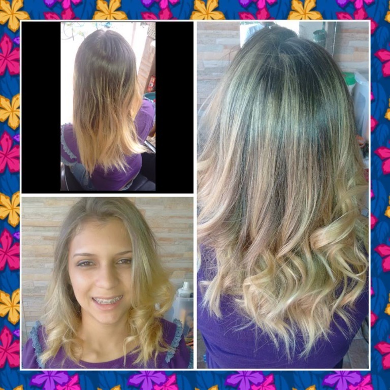 Reflexos + Hidratação + Escova modelada auxiliar cabeleireiro(a)