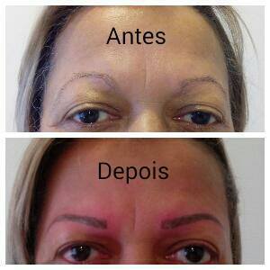 Sobrancelha Definitiva - Modelo Reconstrução - Fio a Fio Esfumaçada. esteticista micropigmentador(a) designer de sobrancelhas