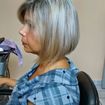 Doble mechas,platinada e bege