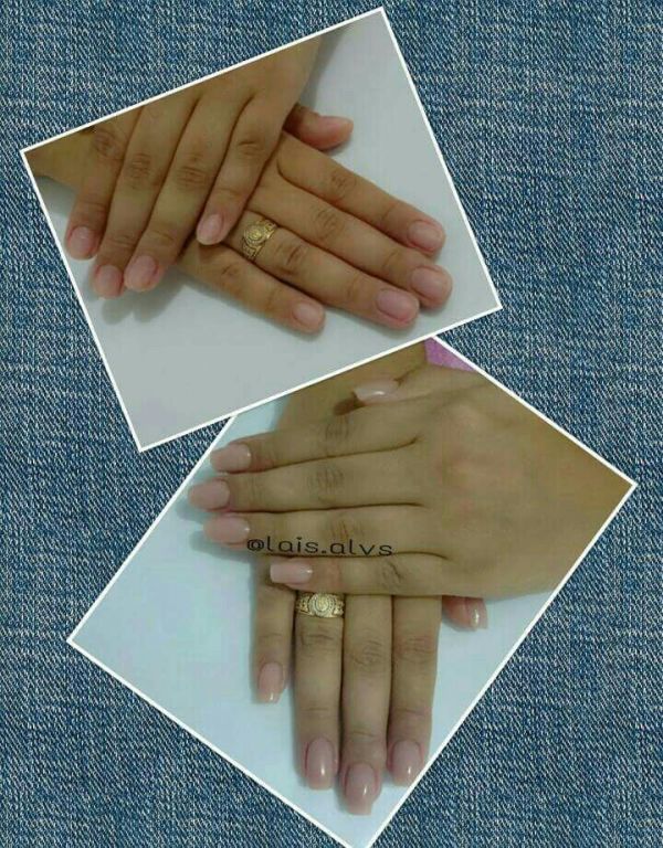 Alongamento de unhas em acrílico. Instagram: @lais.alvs manicure e pedicure manicure e pedicure