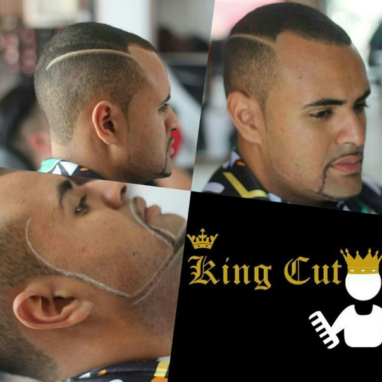 Corte e barba na régua cabelo barbeiro(a)