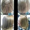 Realizado um escova inteligente e finalização com corte e escova modelada. Cabelo sem produto no mesmo dia.